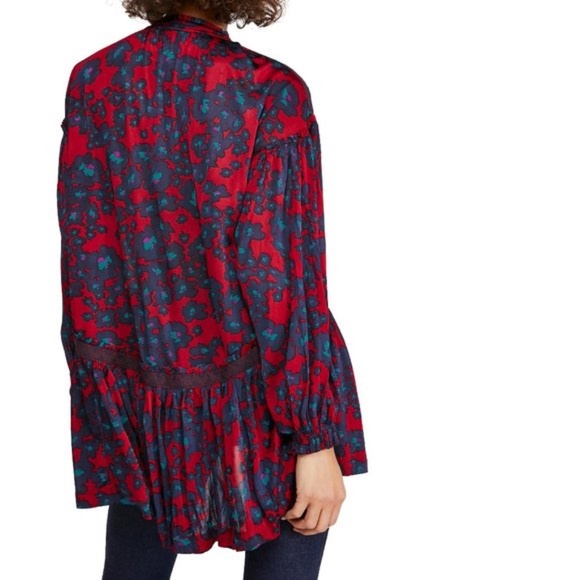 Free People Love Letter Floral Print Tunic - Picture 1 of 9